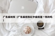 广东麻将和（广东麻将和红中麻将是一样的吗）