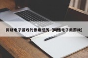 网赌电子游戏的惨痛经历（网赌电子类游戏）