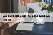 电子游戏场所开放时间（电子游戏场所开放时间要求）